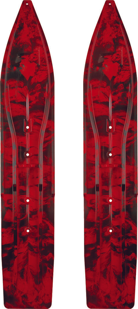 SLYDOG Pr/ Sly Dog Powderhound Ski 8" Red/Black Swirl PH8SWRREDBLK