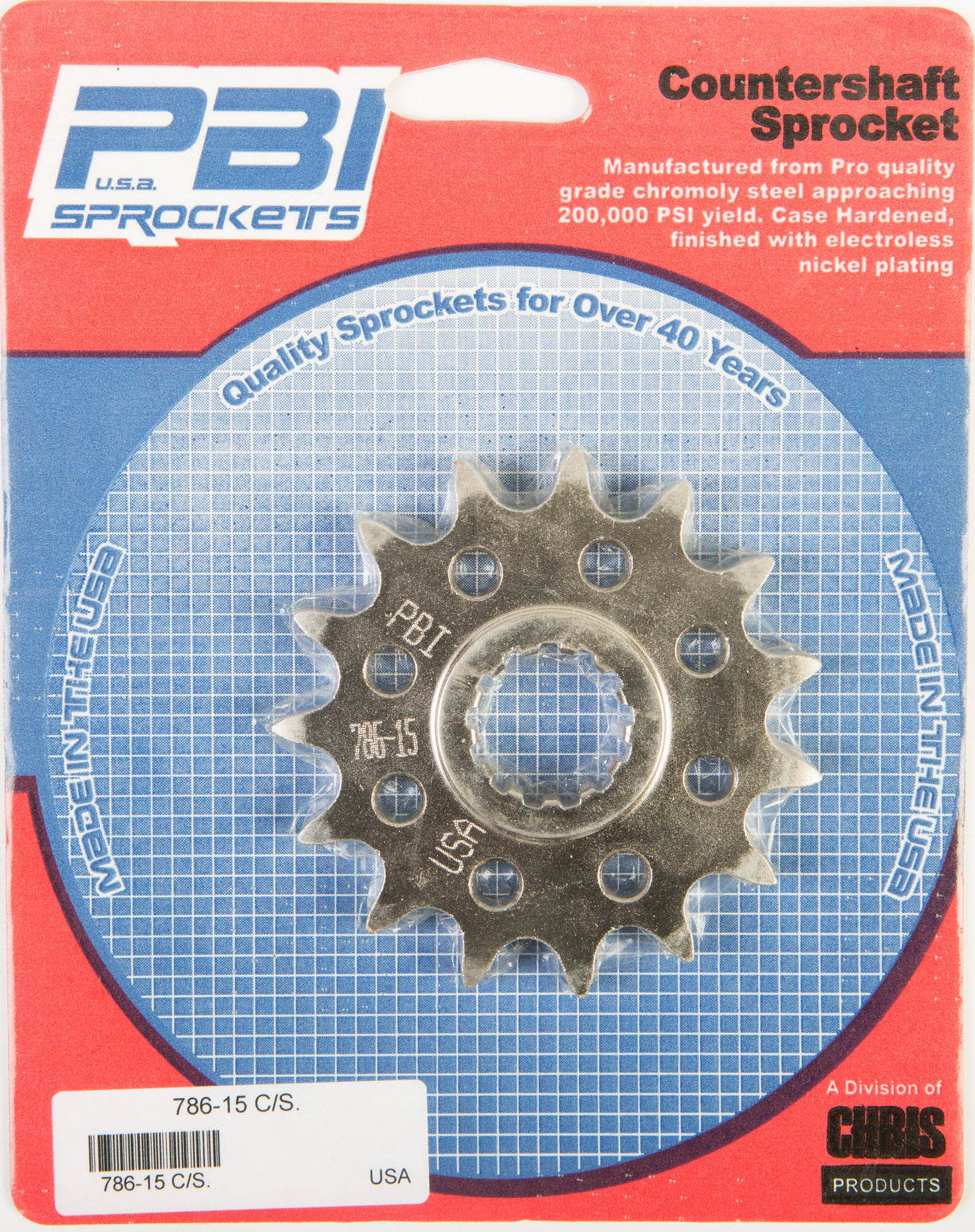 PBIFront Cs Sprocket Steel 15t-532 Yam786-15