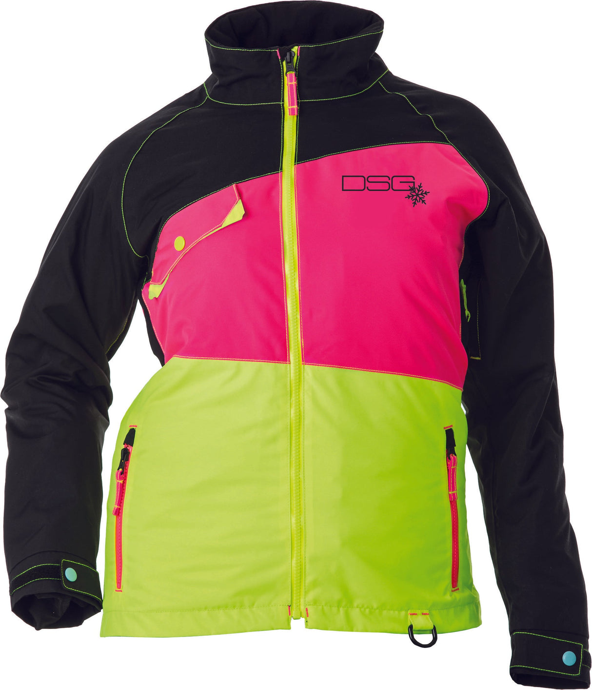 DSG Verge Jacket Black/Pink/Yellow Md 51239