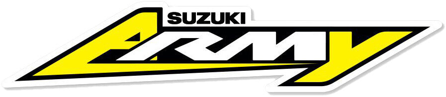 D-COR Suzuki Army 4" Decal 40-40-200