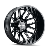 Mayhem 8107D Cogent Dually 20x8.25/8x165.1 BP/-192mm Offset/121.3mm Hub Black w/ Milled Spokes Wheel