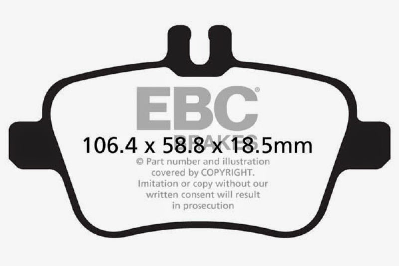 EBC 13+ Mercedes-Benz CLA250 2.0 Turbo Greenstuff Rear Brake Pads DP22157