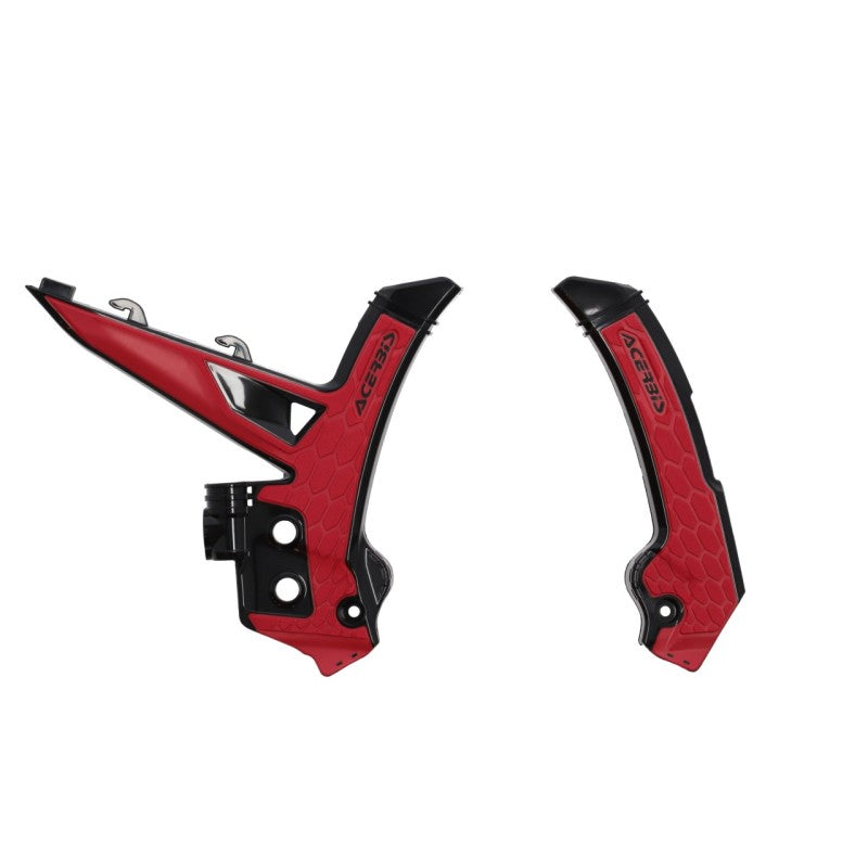 Acerbis 2024 GasGas MC/ MC-F/ EC/ EC-F/ EX250/300 EX-F Frame Guards- X-Grip - Black/Red 2984761042