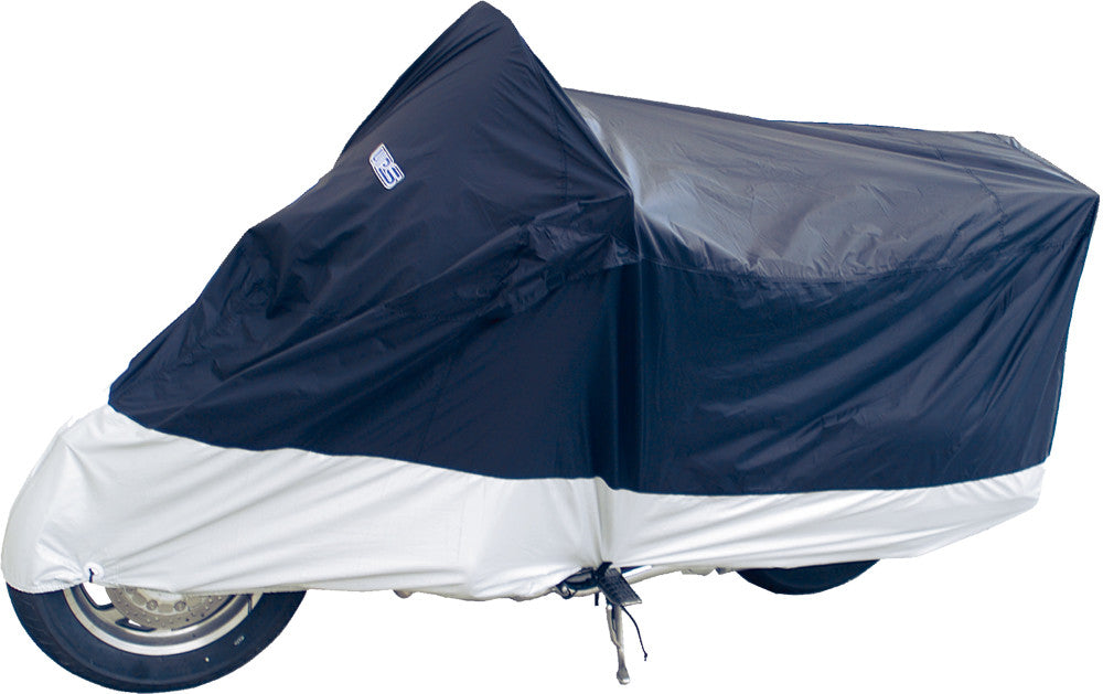 WPS Deluxe Motorcycle Cover Lg Black/Silver 111386