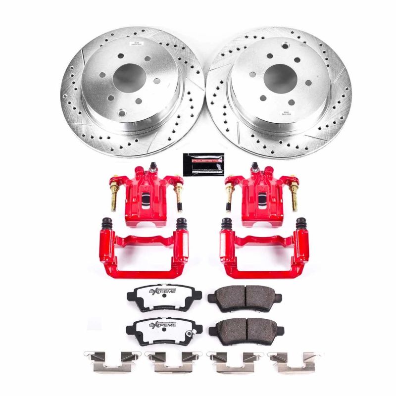 Power Stop 05-12 Nissan Pathfinder Rear Z36 Truck & Tow Brake Kit w/Calipers