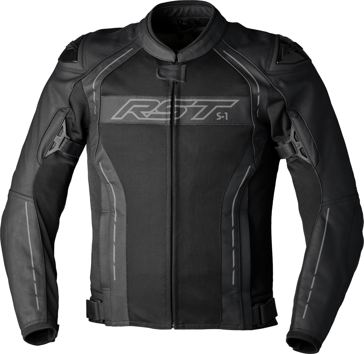 RST S1 Mesh Ce Jacket Black/Black Leather 3xl 103465BLK-50