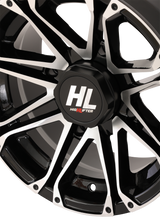 HIGH LIFTER Wheel - HL3 - Rear - Gloss Black w/Machined - 14x7 - 4/110 - 2+5 (-47 mm) 14HL03-1111