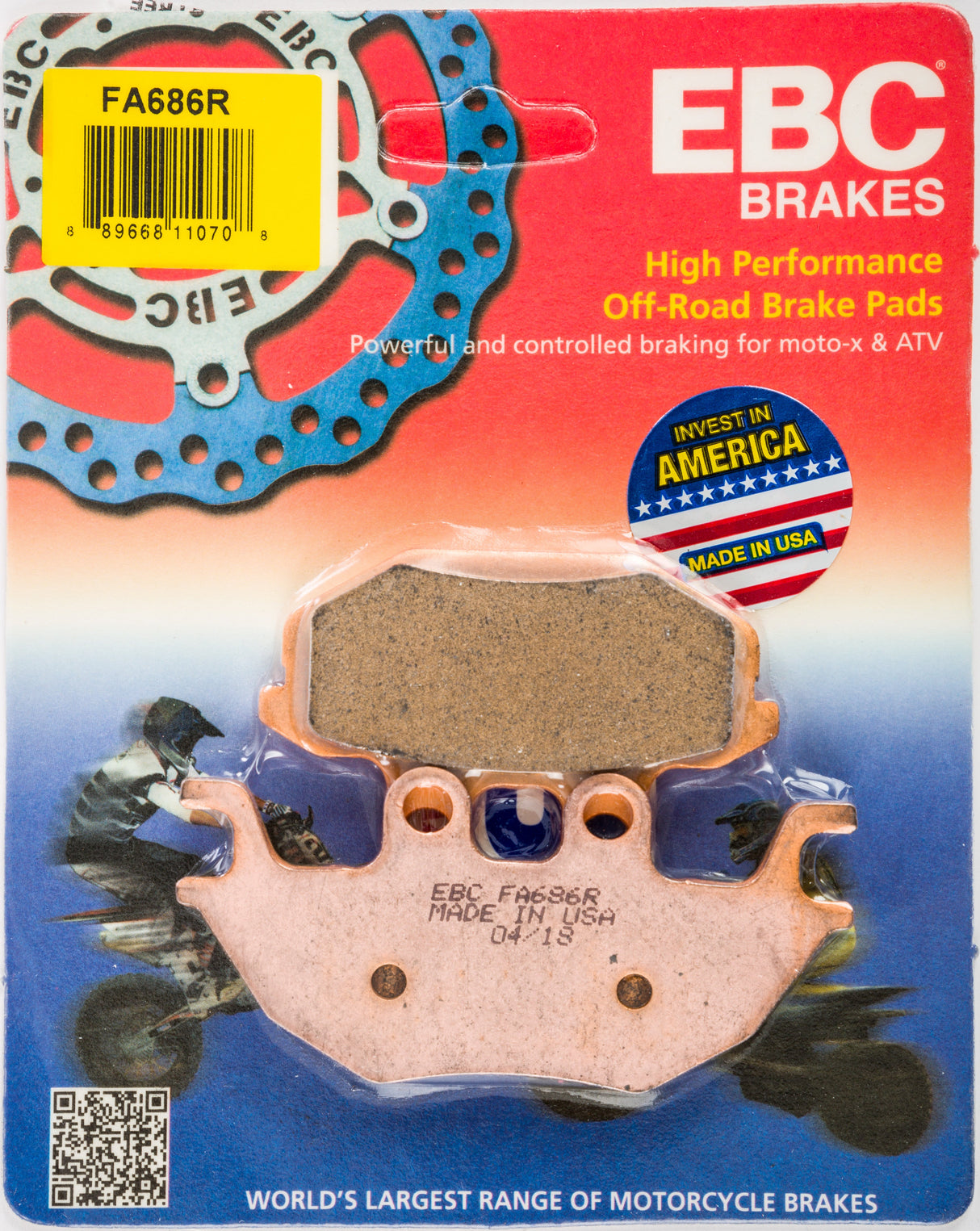 EBC Brake Pad Fa686r Sintered R Series FA686R