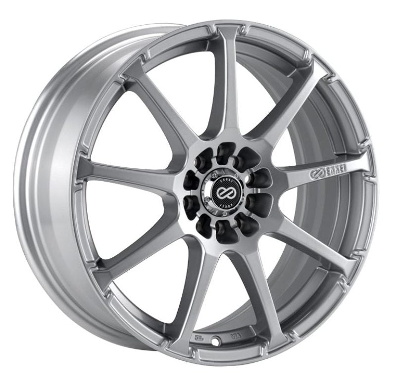 Enkei EDR9 17x7 5x100/114.3 45mm offset 72.6 Bore Diameter Silver Wheel 441-770-0245SP