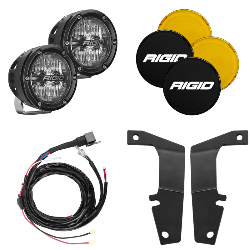 Rigid Industries 10-20 Toyota 4Runner A-Pillar Light Kit w/4in. 360-Series Drive 46704