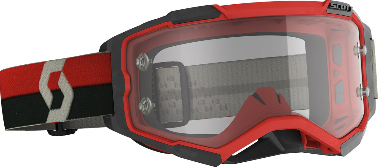 SCOTT Fury Goggle Red/Black Clear Works Lens 274514-1018113