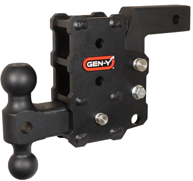 Gen-Y Phantom Flip 2in Shank 6in Drop 1.2K TW 12K Hitch w/GH-044 Dual-Ball Mount