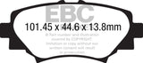 EBC 14+ Mazda 3 2.0 (Japan Build) Redstuff Rear Brake Pads DP32186C