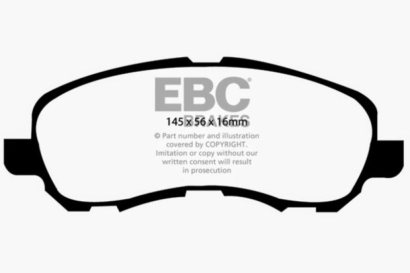 EBC 11-14 Chrysler 200 2.4 Yellowstuff Front Brake Pads DP41614R