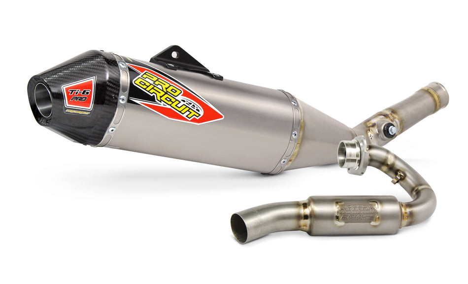 PRO CIRCUIT Ti-6 Pro Exhaust System Kx450f '09-15 W/Carbon Cap 0321545FP