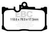 EBC 13+ Lexus GS350 3.5 F-Sport RWD Yellowstuff Front Brake Pads DP43017R