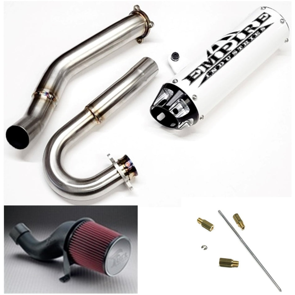 Empire industries YFZ 450 Carb.model Cyclone Series Exhaust System, Jet kit & Intake YFZ-450-3