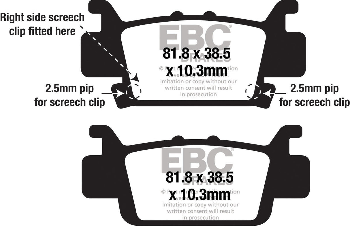 EBC Brake Pads Fa704sv Severe Duty Sv Series FA704SV