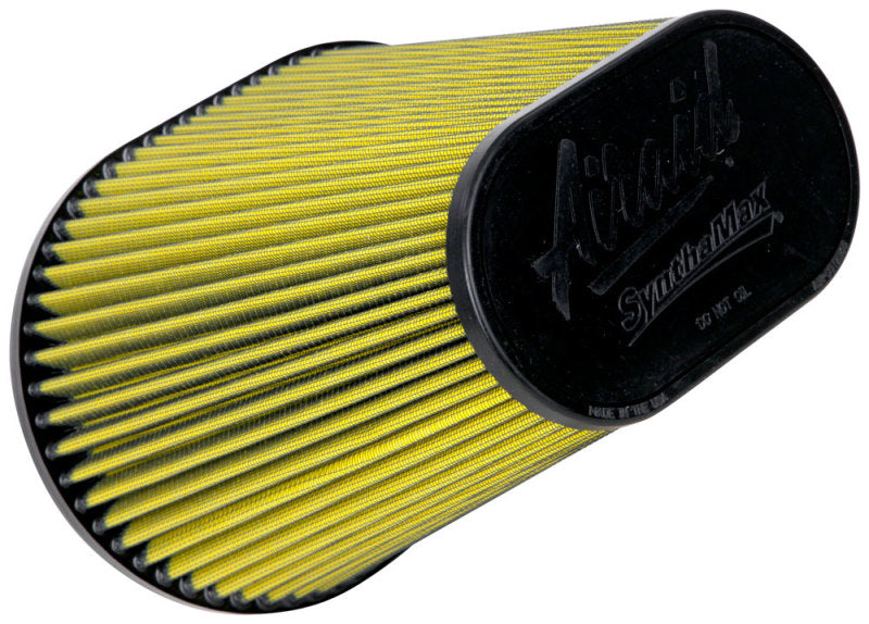 Airaid Universal Air Filter - Cone 6in FLG x 10-3/4x7-3/4in B x 7-1/4x4-3/4in T x 9in H Synthaflow