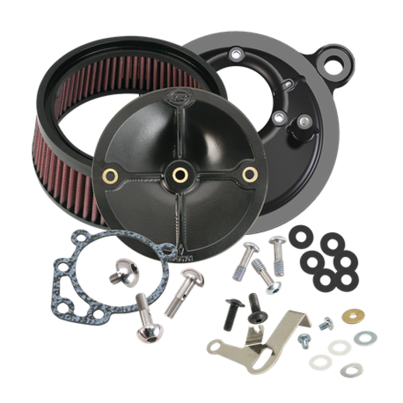 S&S Cycle 99-06 BT w/ S&S Super E/G Carburetor Stealth Air Cleaner Kit w/o Cover 170-0058