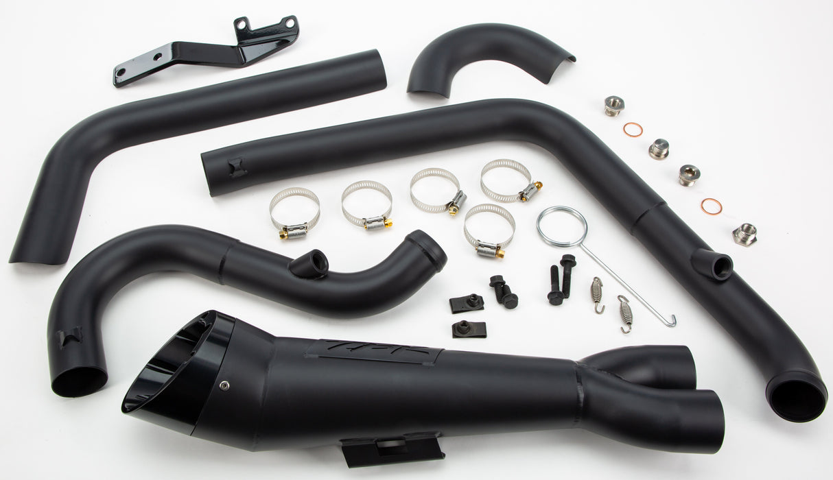 TBR Comp S 2in1 Exhaust Dyna W/Turnout Black 005-5130199-B