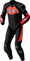 IN STOCK RST TRACTECH EVO D3O SUIT BLK/FLO RED LEATHER XL - 556-3634246
