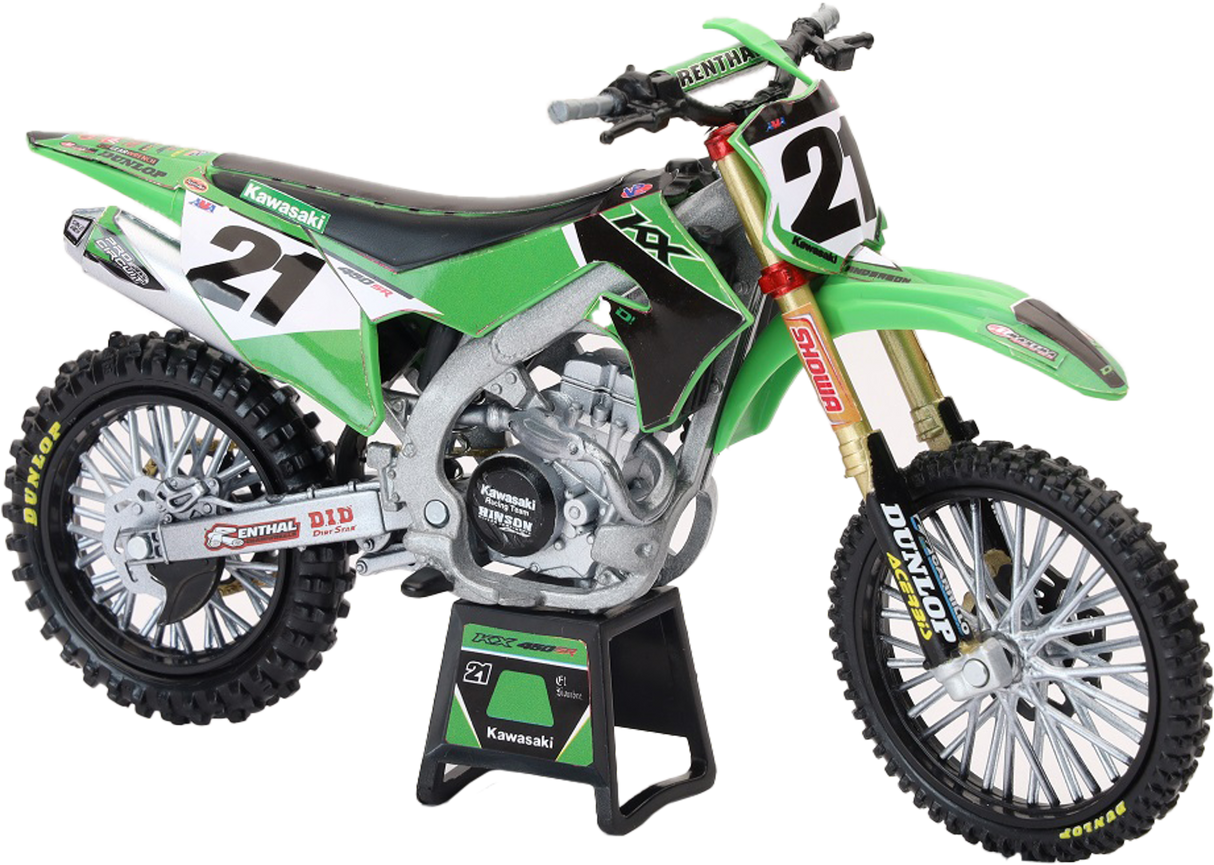 NEW-RAY1:12 Scale Kawasaki Factory Team Kx450f Jason Anderson #2158413