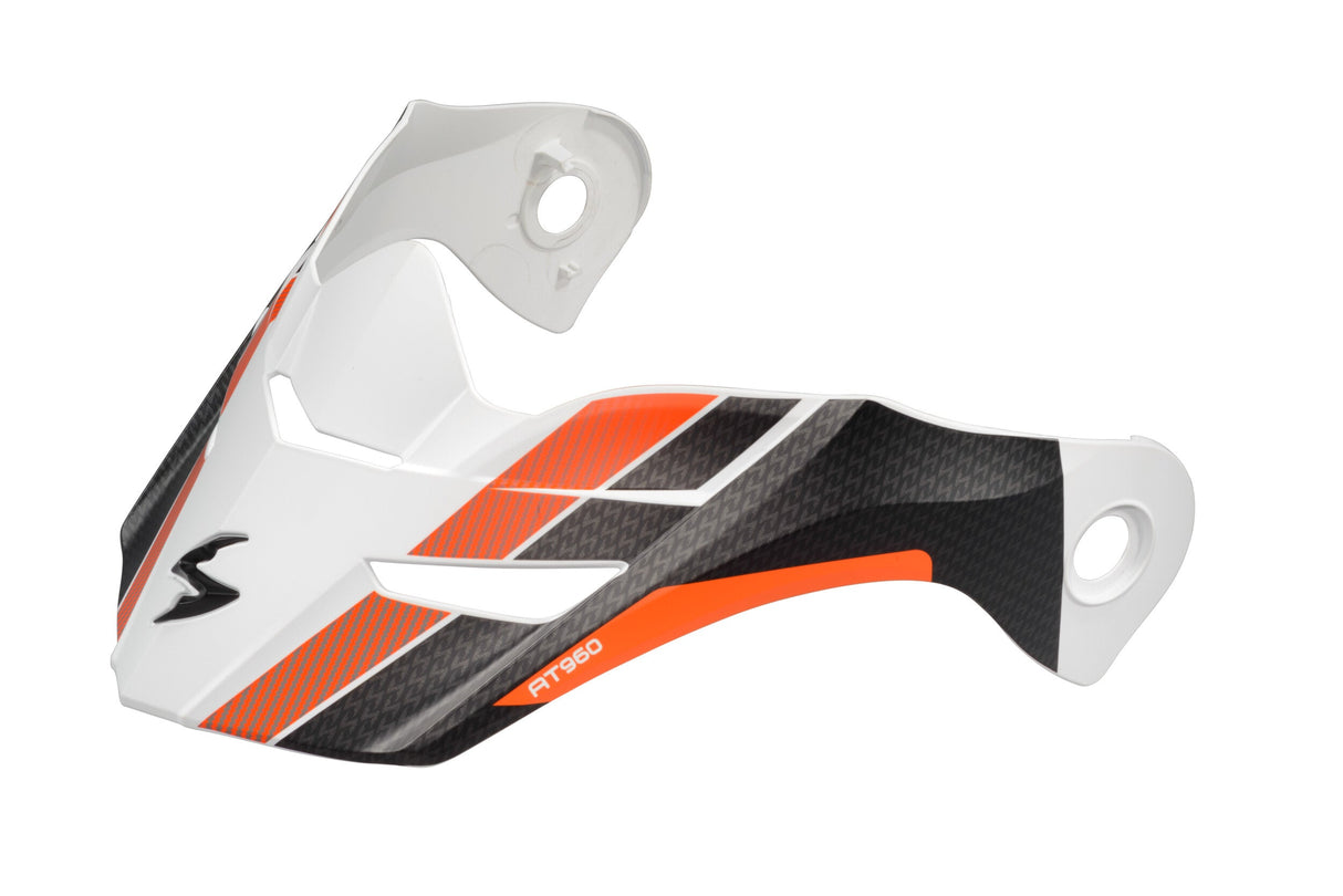 SCORPION EXO Exo-At960 Peak Visor Hicks White/Orange 52-960-11