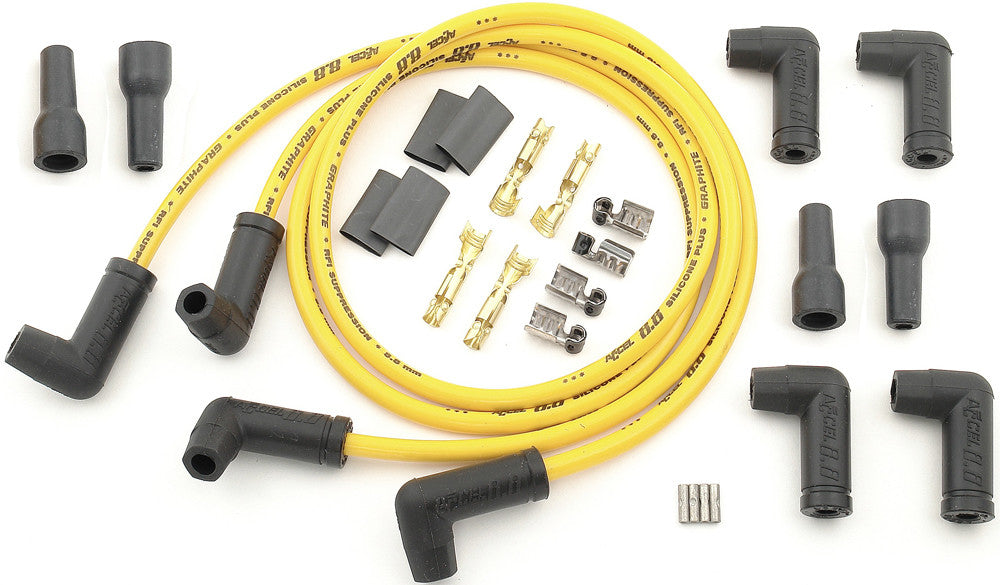 ACCEL 4 Plug Wire Set 8.8mm Yellow 173082