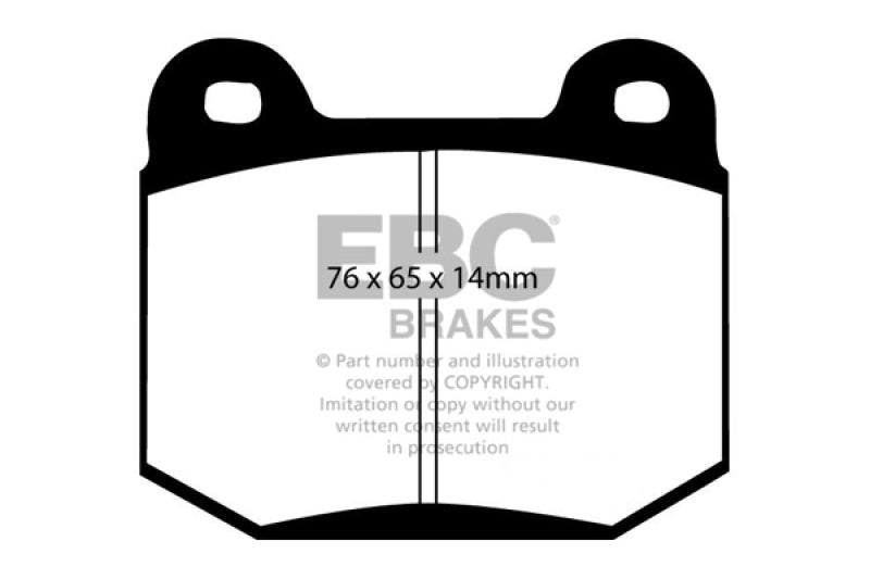 EBC 99-03 Mitsubishi Lancer Evolution 2.0 Turbo Redstuff Rear Brake Pads DP31538C