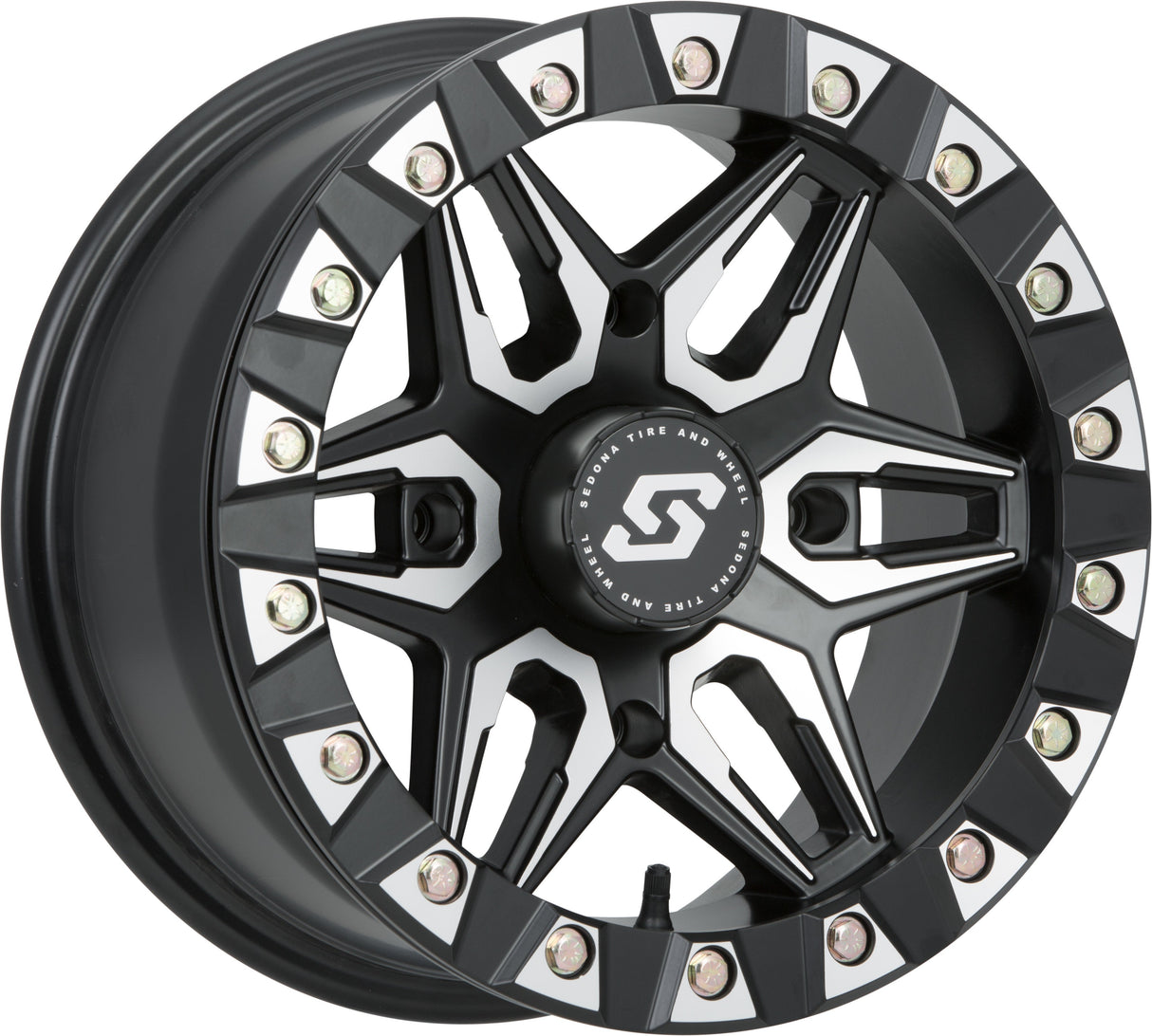 SEDONA Split 6 Bdlk Wheel 14x10 4/137 5+5 (0mm) Blk/Machined A72M-41037-55S