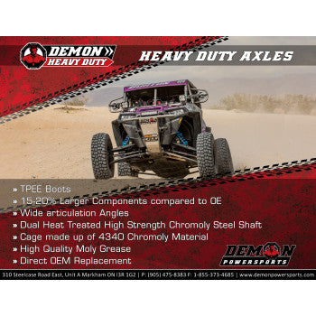 DEMON Complete Axle Kit - Heavy Duty - Rear Left/Right PAXL-3034HD