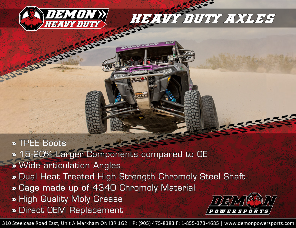 DEMON Complete Axle Kit - Heavy Duty - Rear Left/Right PAXL-2023HD