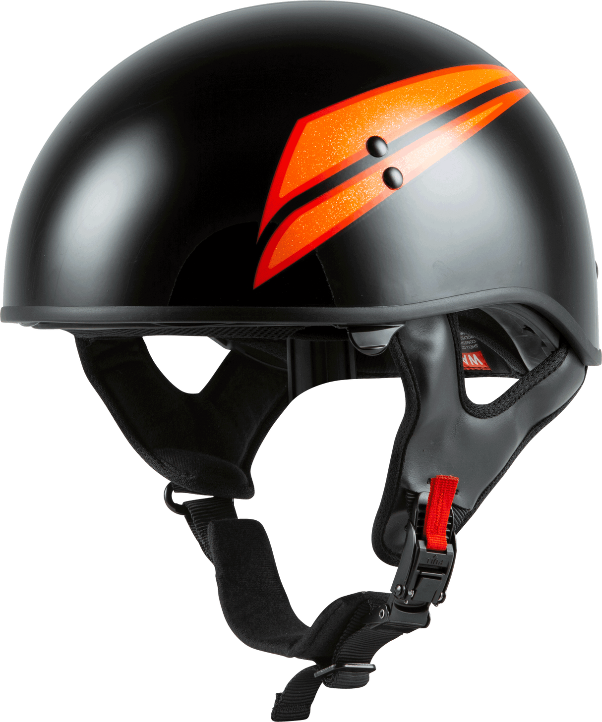 GMAX Hh-65 Half Helmet Union Naked Black/Orange Xs H16510493