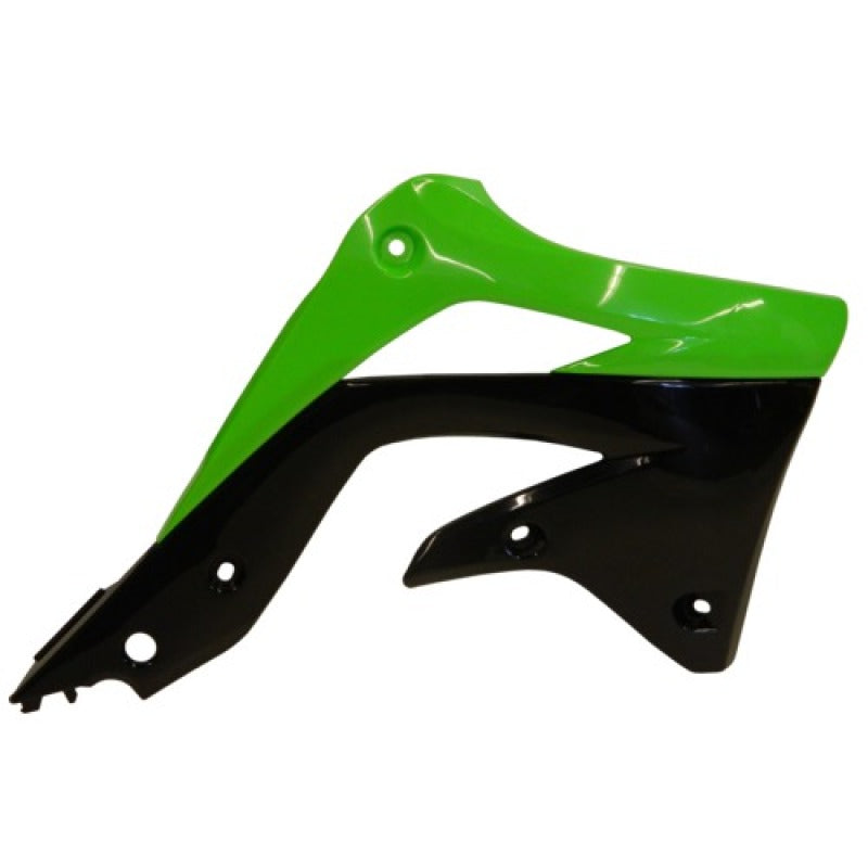 Acerbis 12-15 Kawasaki KX450F Radiator Shroud - Green/Black