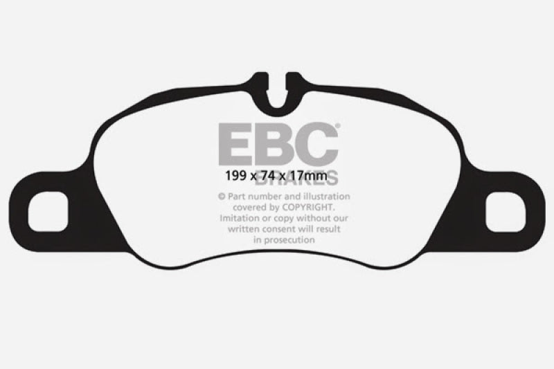 EBC 12-16 Porsche Boxster 2.7L (Cast Iron Rotors Only) Bluestuff Front Brake Pads DP52057NDX