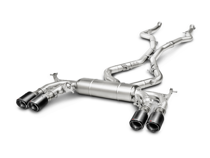 Akrapovic 15-17 BMW X5M (F85) Evolution Line Cat Back (Titanium) w/ Carbon Tips S-BM/T/1