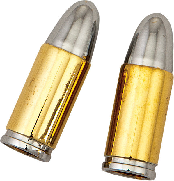 HARDDRIVE Valve Stem Caps Gold Bullet Pr W99-6210G