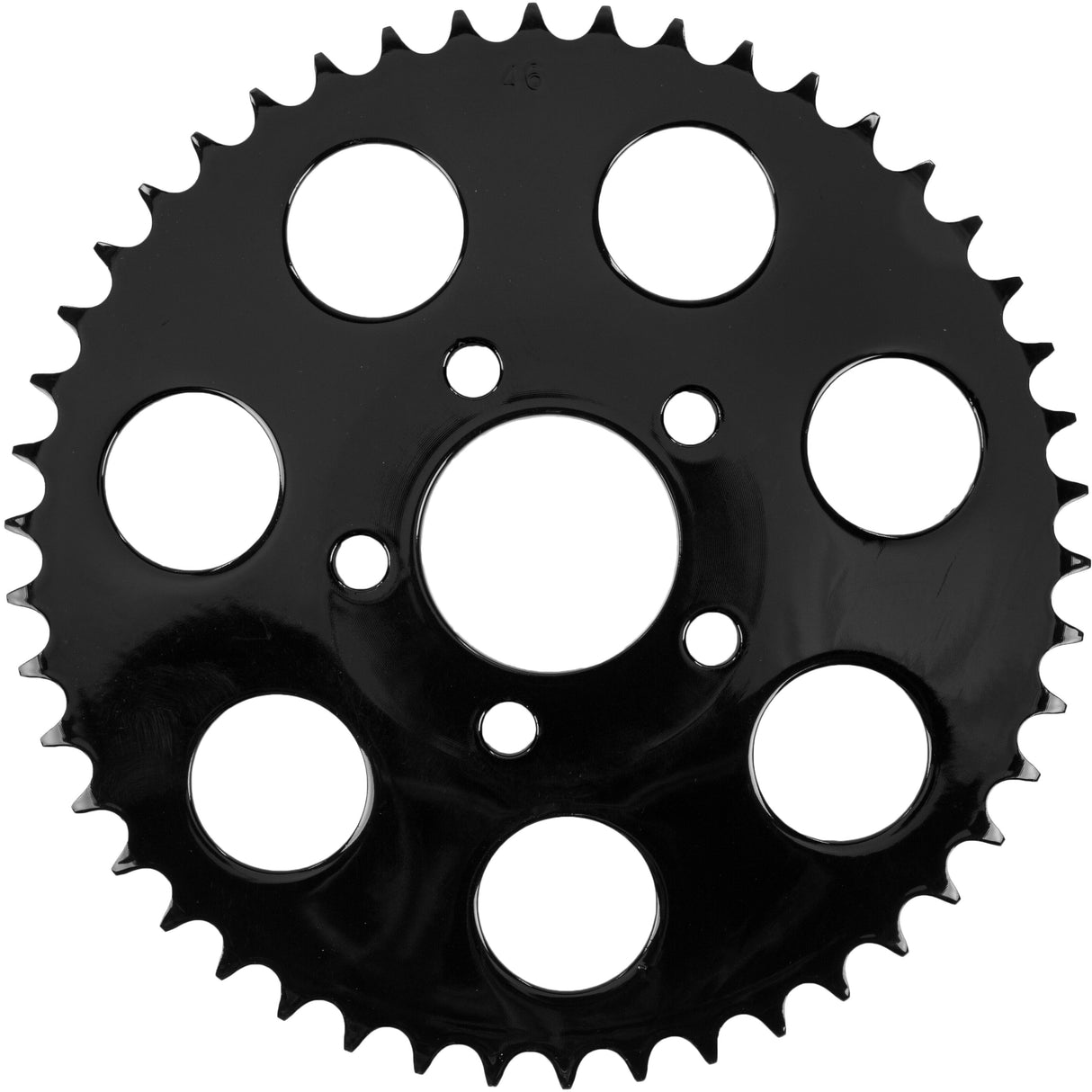 HARDDRIVE Gloss Black Rear Sprocket 46t Dished Big Twin 00-13 201645