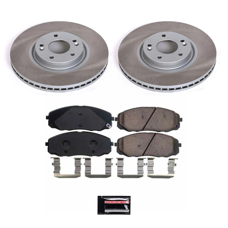 Power Stop 15-21 Kia Sedona Front Semi-Coated Rotor Kit