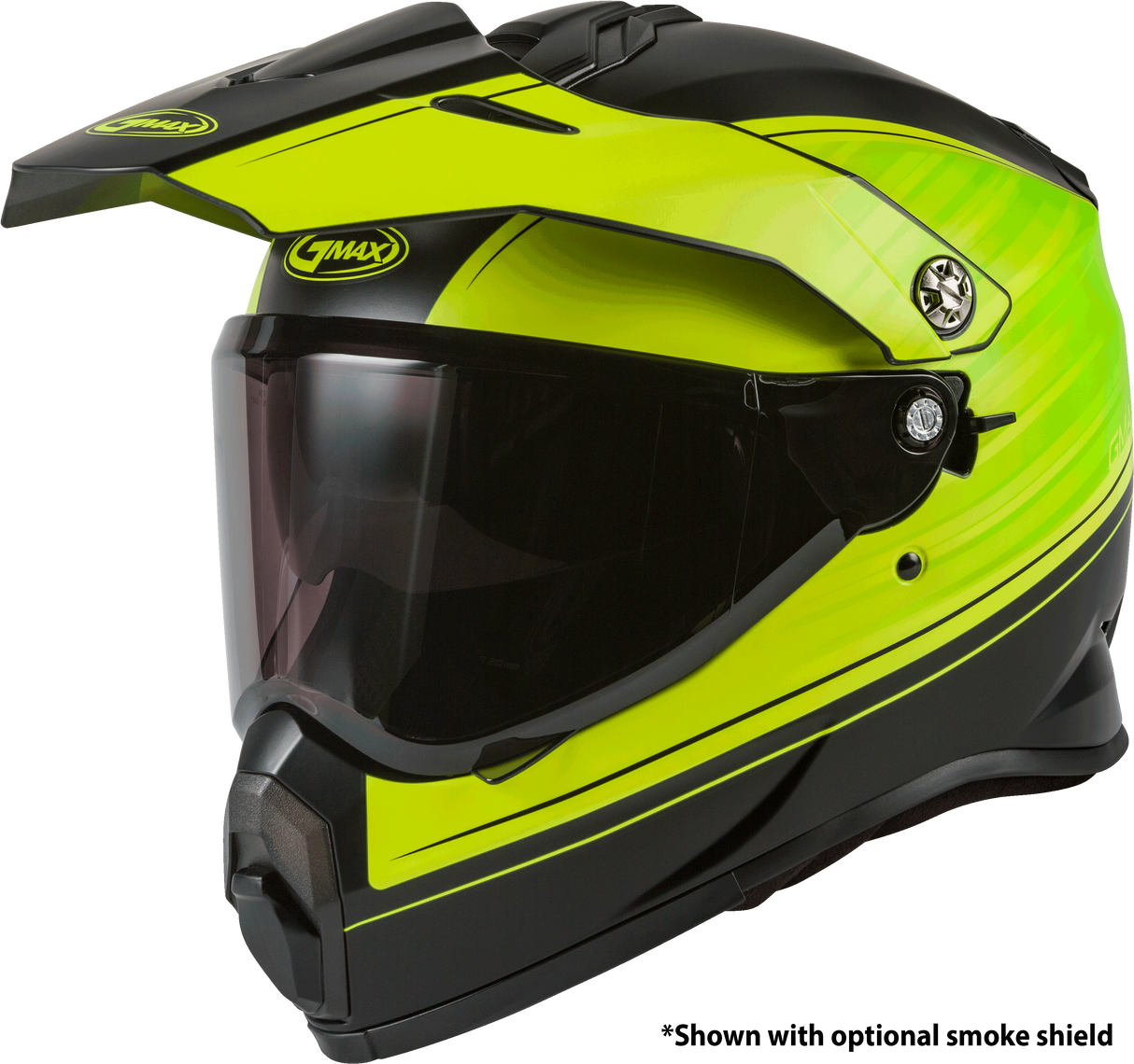 GMAX At-21 Adventure Raley Helmet Matte Black/Hi-Vis Lg G1211746