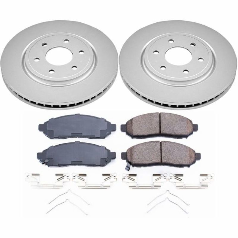 Power Stop 2019 Nissan Frontier Front Z17 Evolution Geomet Coated Brake Kit