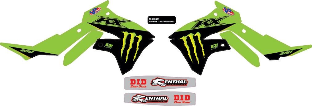 D-COR Graphic Kit 21 Monster Kaw 10-20-0651