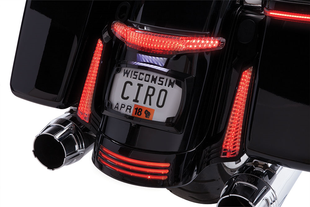 CIRO Taillight/License Plate Holder - Black 40052