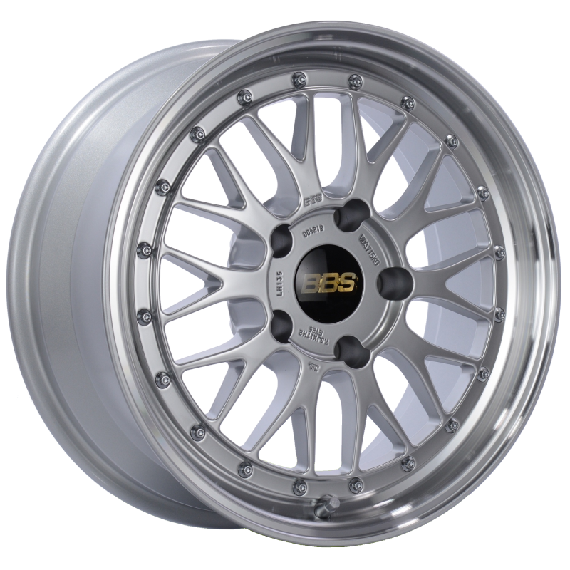 BBS LM 17x7.5 5x130 ET28 CB71.6 Diamond Silver Center Diamond Cut Lip Wheel LM135DSPK