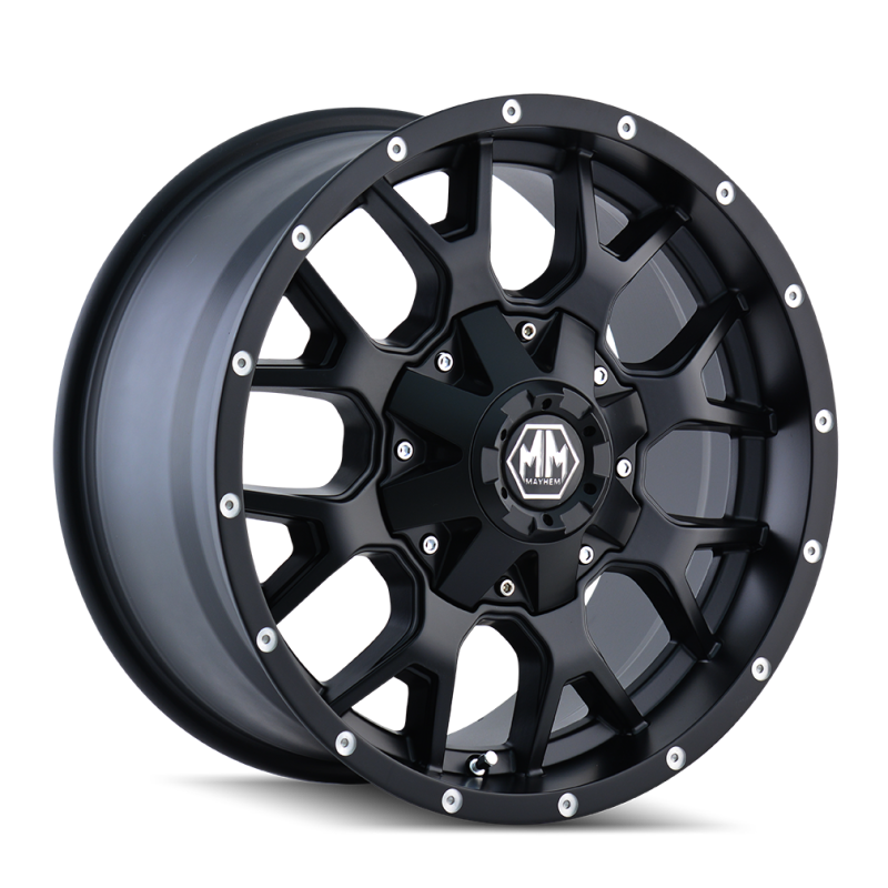 Mayhem 8015 Warrior 18x9 / 6x135 BP / 18mm Offset / 106mm Hub Matte Black Wheel 8015-8937MB18