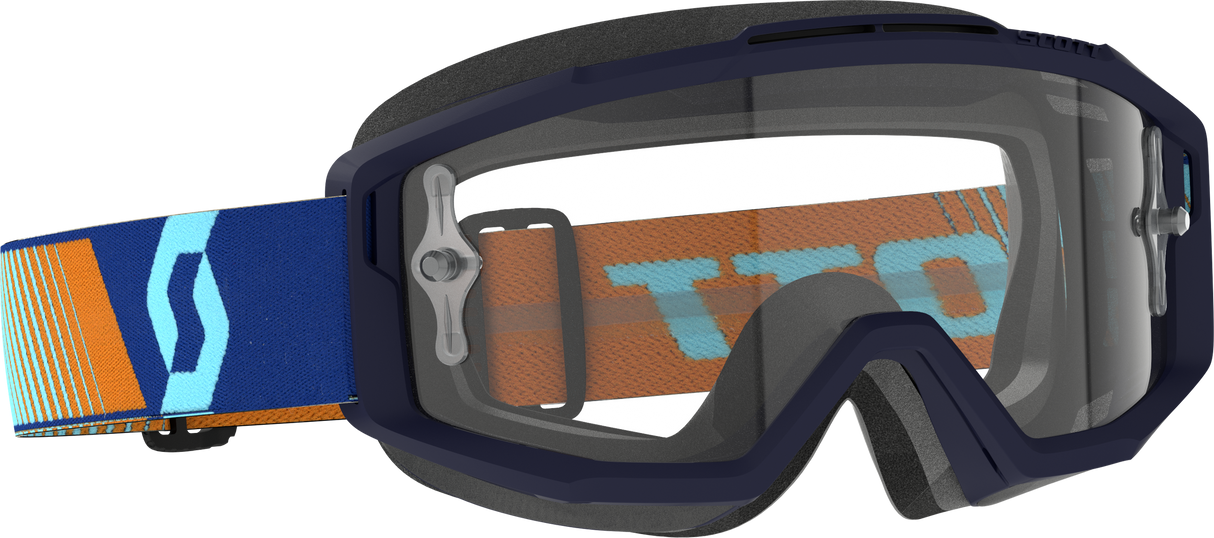 SCOTT Split Otg Goggle Royal Blue Orange Clear Works 285537-7436113