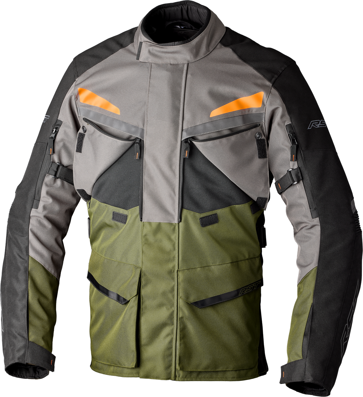 RST Maverick Evo Ce Jacket Khaki/Grey/Orange Textile Sm 103198KHA-40