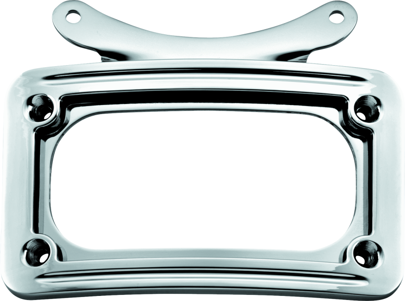 Kuryakyn Curved License Plate Frame Chrome 3162