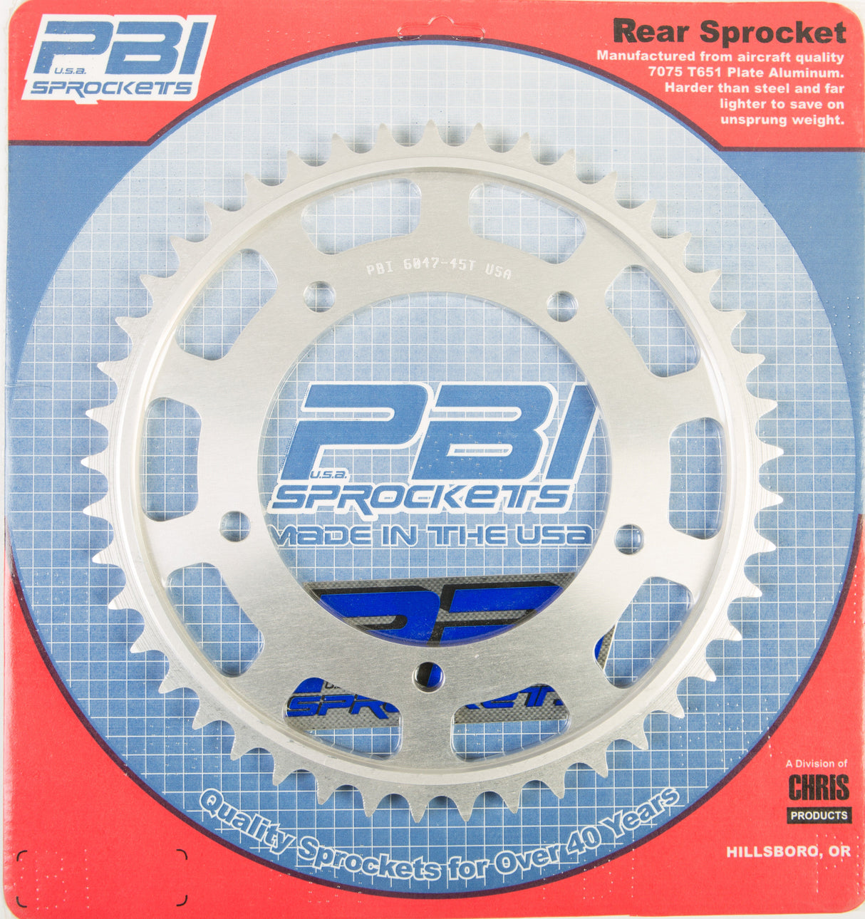 PBIRear Sprocket Aluminum 45t-530 Suz6047-45-5